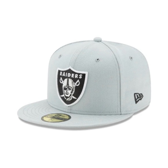 Brand New Raiders Gray Cap Fitted 7 1/2 “RARE” - Picture 3 of 4